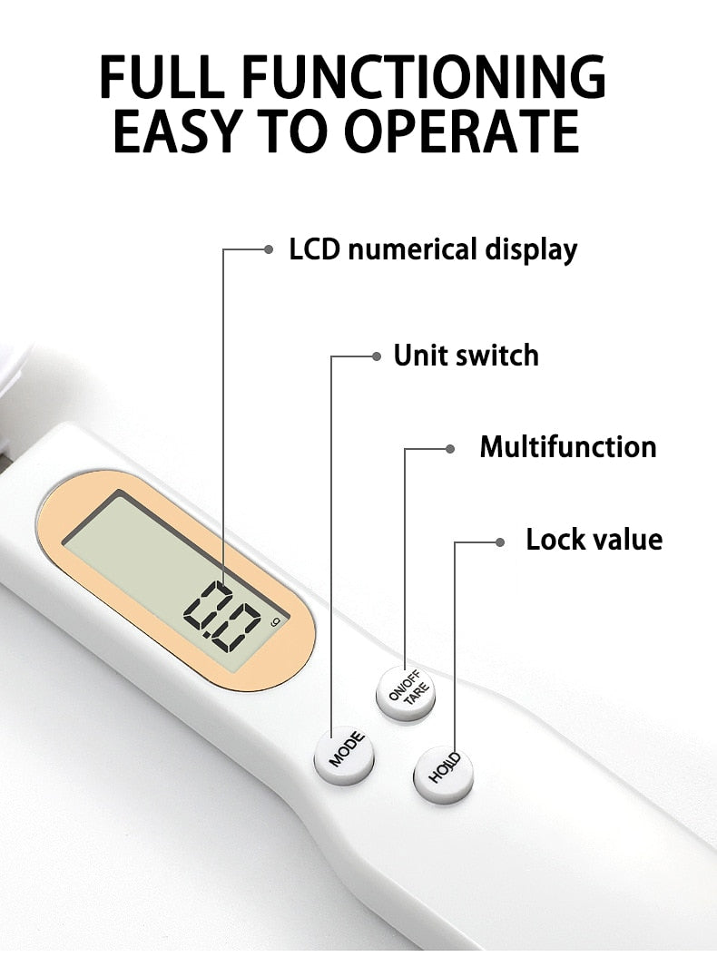 Digital LCD Spoon Measuring Scales (0.5g-500g)