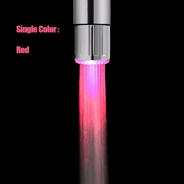 LED Temperature Sensitive 3-Color Light-up Faucet Kitchen