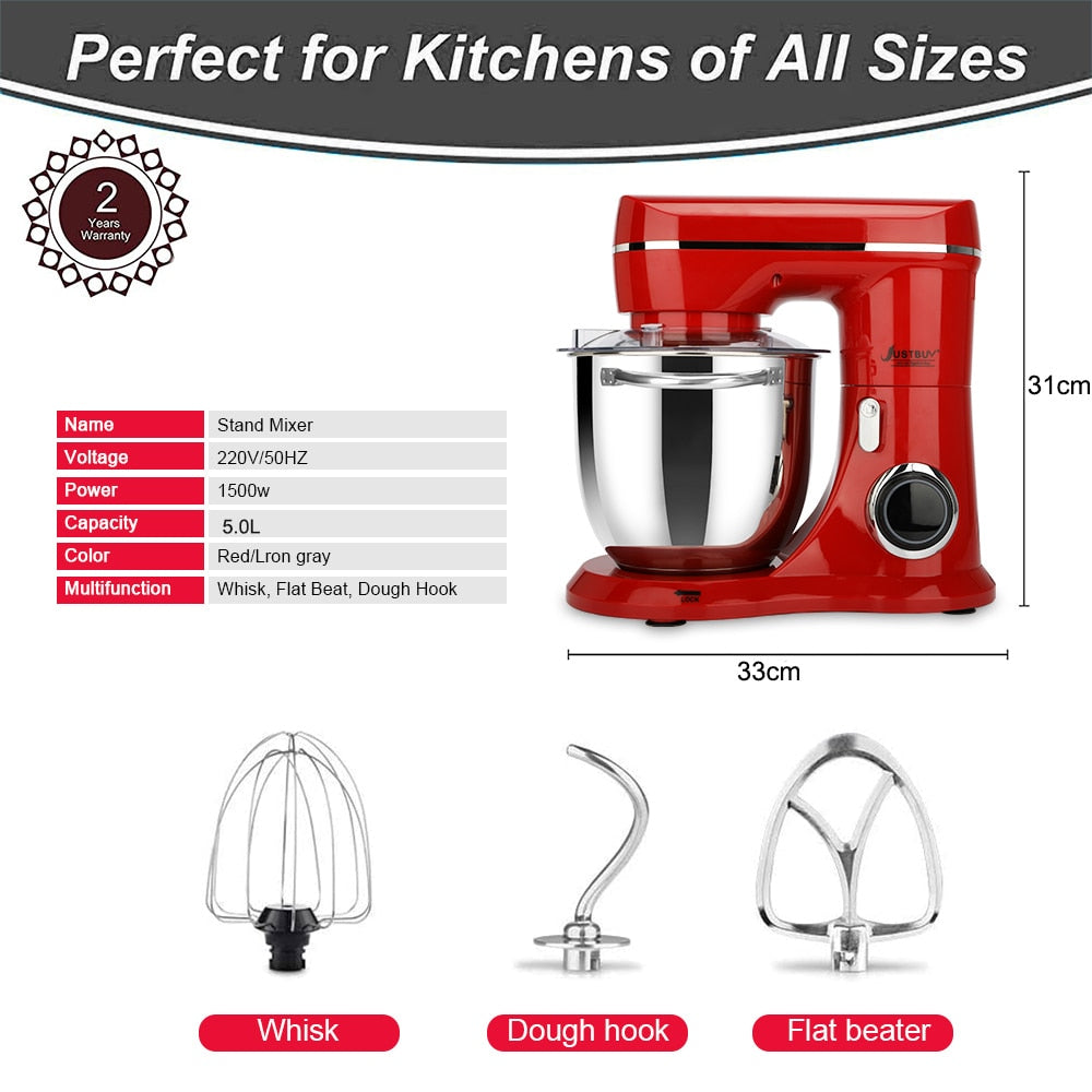 5L 1500W Kitchen Stand Mixer