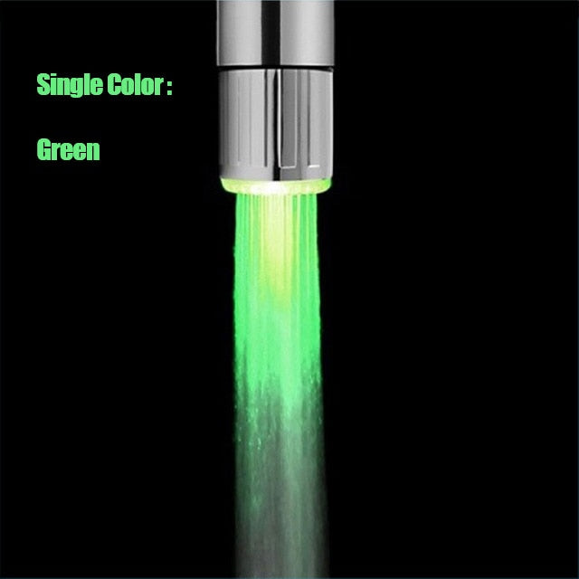 LED Temperature Sensitive 3-Color Light-up Faucet Kitchen